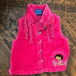 Vintage Y2K Nick Jr Dora the Explorer shirt/vest. 12 months
